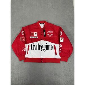 Civil Regime Jacket Mens Large Blooming Through Chaos Racing Streetwear